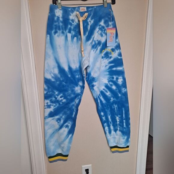 WARM FUN WARM & SUNNY CHILL SWEATPANT Tie-Dye Joggers Size Small Made in USA - Picture 3 of 8